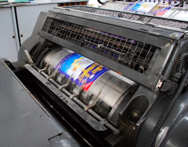 Prensa de impresión offset antigua — Foto de Stock