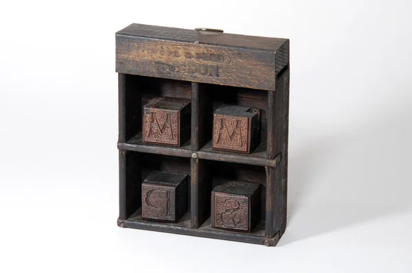 Wood letterpress type — Stock Photo, Image