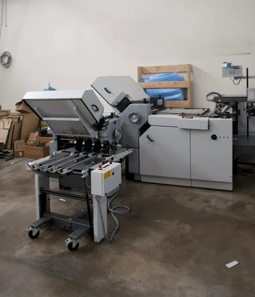 Print shop (stampa stampa) - Linea di finitura — Foto Stock