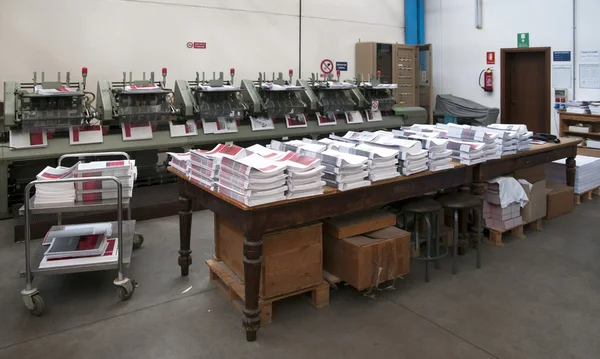 Печатная мастерская (печатная печать) - Отделка — стоковое фото