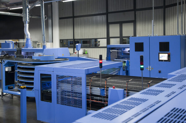 Print shop (press printing) - Finishing line