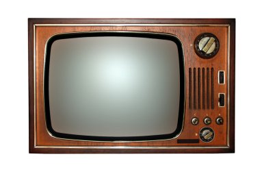 Old television, tv clipart