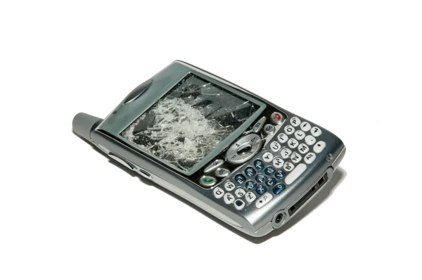 Smartphone - rozbitý mobil — Stock fotografie