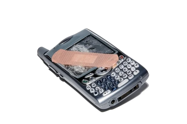 Smartphone - rozbitý mobil — Stock fotografie