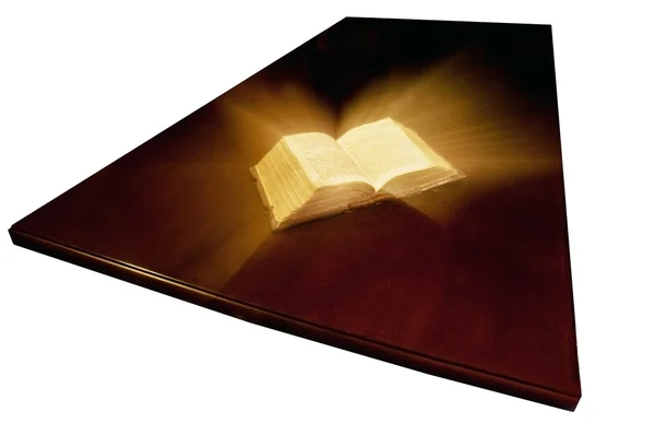 Livro velho: Bíblia sagrada — Fotografia de Stock