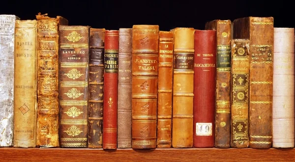 Alte seltene Bücher — Stockfoto