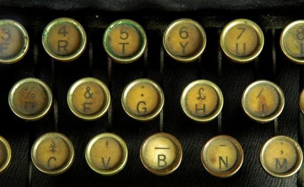 老打字机，详细信息 — 图库照片