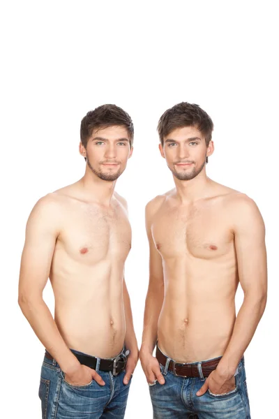 Hombres jóvenes gemelos — Foto de Stock