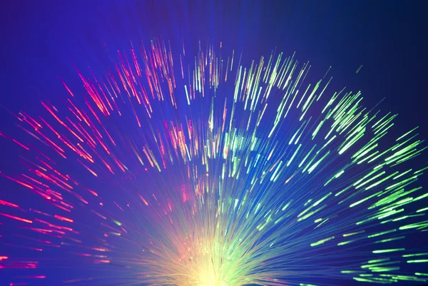 Fiber optical picture with details and light effects — Stock Photo, Image