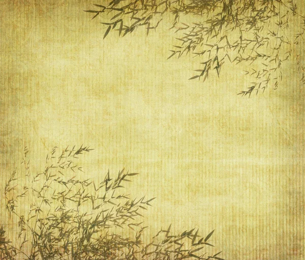 Дизайн китайських бамбукових дерев з текстурою паперу ручної роботи — стокове фото