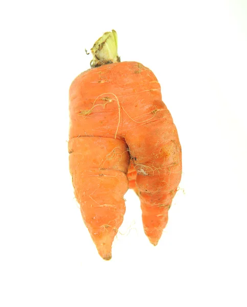 在一张白纸被隔绝的胡萝卜 — 图库照片