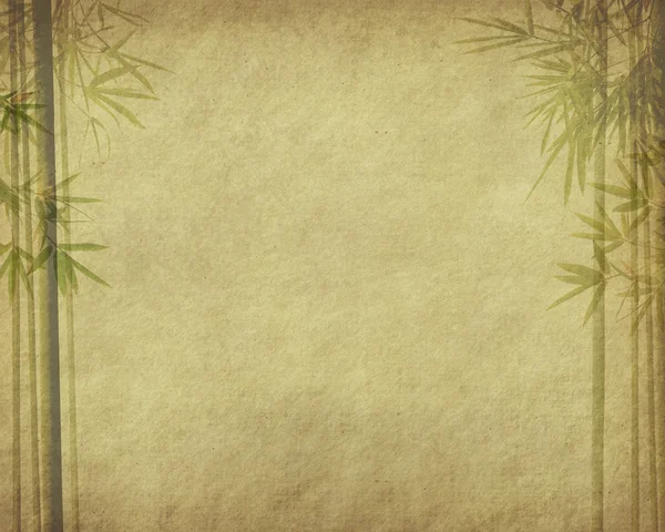 Bambù su vecchia grunge carta antica texture — Foto Stock