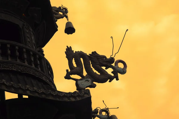 중국 용 지붕 — 스톡 사진