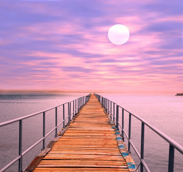 stock image Wooden bridge