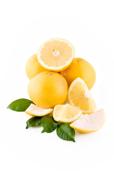 Witte grapefruits in stapel — Stockfoto