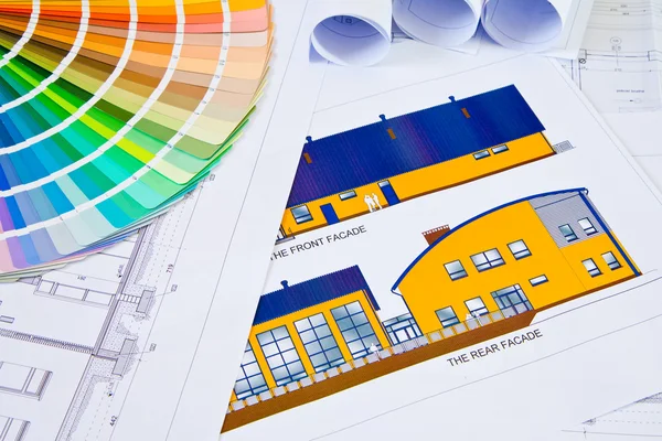 Architectural drawings — Stock Photo, Image