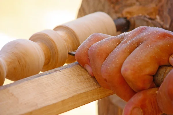 Crafts in the old way carpentry — Stock Photo, Image