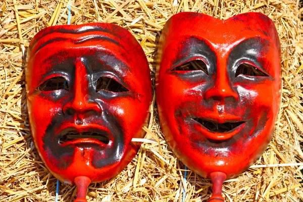 stock image Two masks