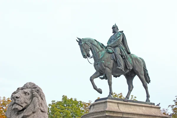 Памятник кайзеру Вильгельму I — стоковое фото