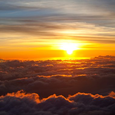 gün batımı bulutlar