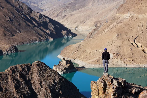 Jezioro Tibetian — Zdjęcie stockowe