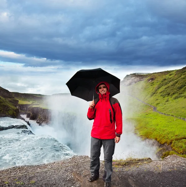 아이슬란드의 관광객 — 스톡 사진