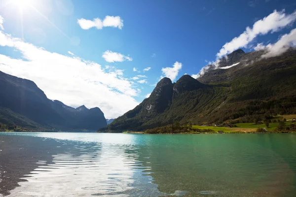 Lago na Noruega — Fotografia de Stock