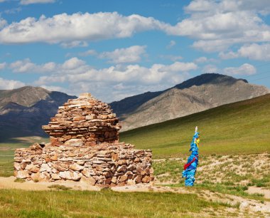 Mongolian landscape clipart