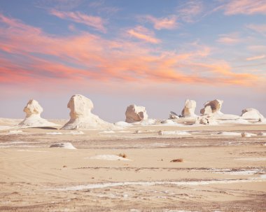 White desert in Egypt clipart