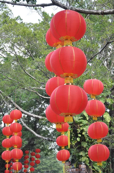 Lanterna chinesa vermelha — Fotografia de Stock