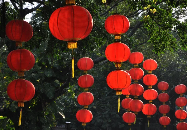 Rode Chinese lantaarn — Stockfoto