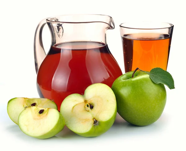 애플 주스와 과일 — 스톡 사진