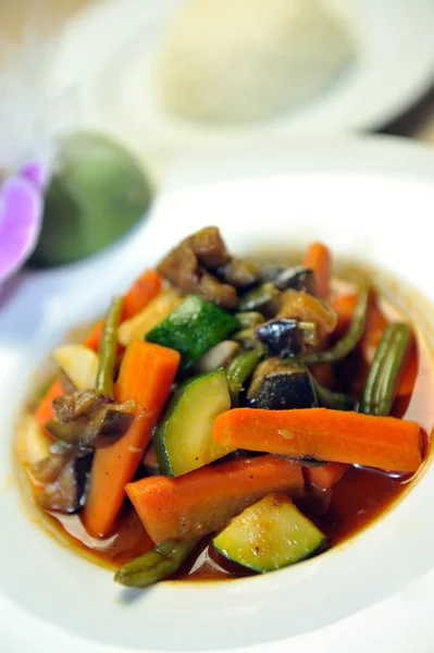 Wok légumes cuits à la vapeur — Photo