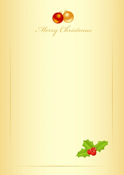 Lettre de Noël vierge — Image vectorielle