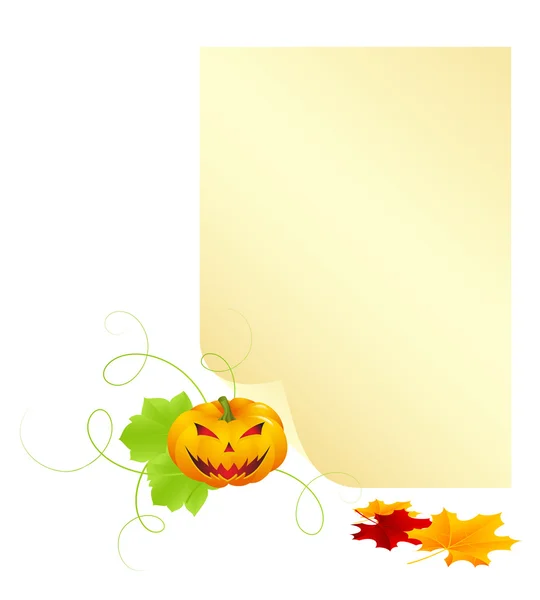 Lettre d'Halloween — Image vectorielle