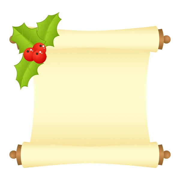 Christmas scroll — Stock Vector