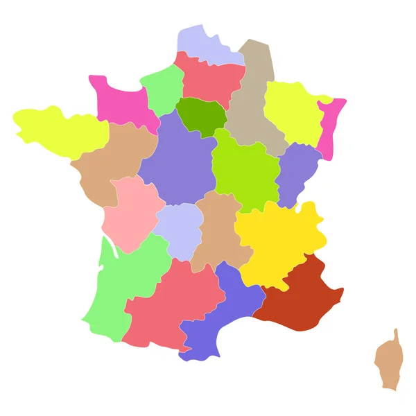 Francia Mapa — Archivo Imágenes Vectoriales