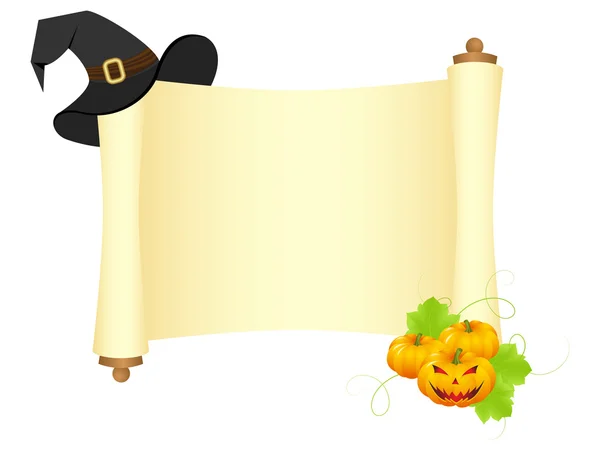 Halloween scroll — Stock Vector