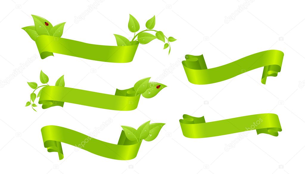 Green ribbons