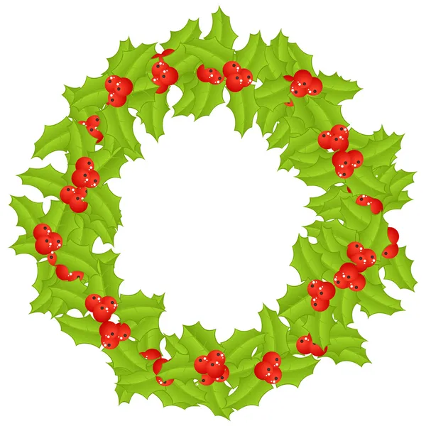 Christmas Wreath — Stock Vector