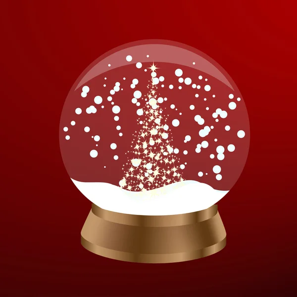 stock vector Snow globe