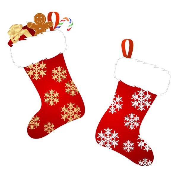 Christmas stocking — Stockvector
