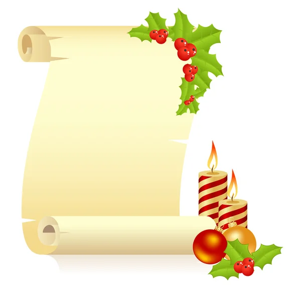 Manuscrit de Noël — Image vectorielle