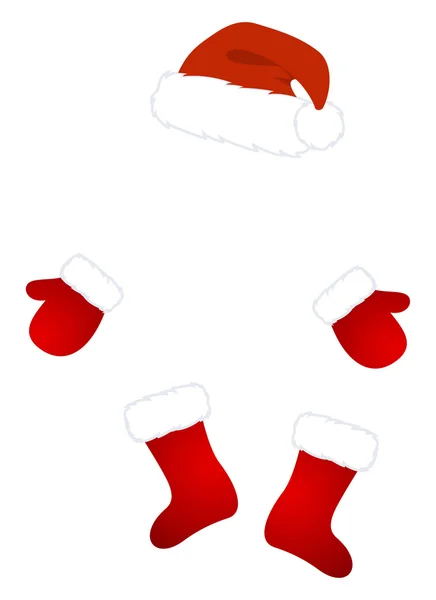 Noel Baba giysileri — Stok Vektör