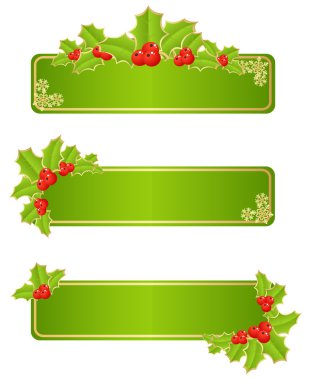 Christmas labels clipart