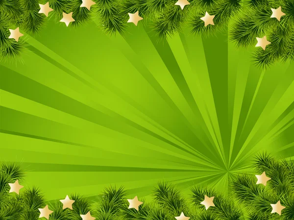 Noël fond vert — Image vectorielle