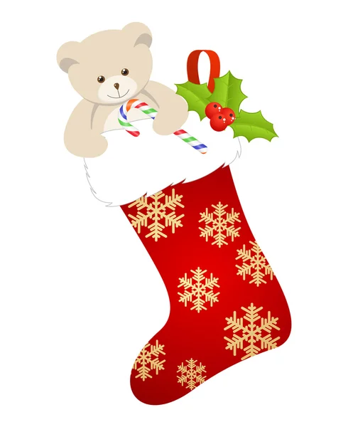 クリスマスの靴下 — ストックベクタ