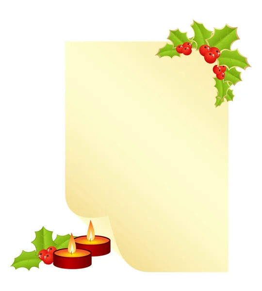 Lettera di Natale — Vettoriale Stock