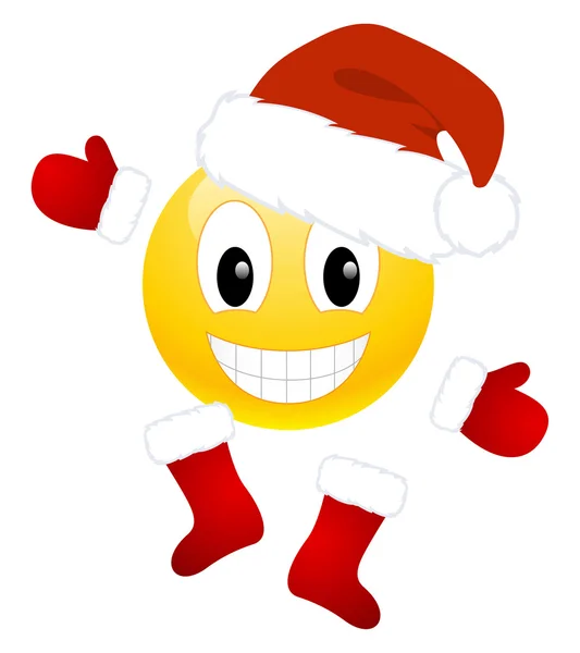 Emoticon di Natale — Vettoriale Stock