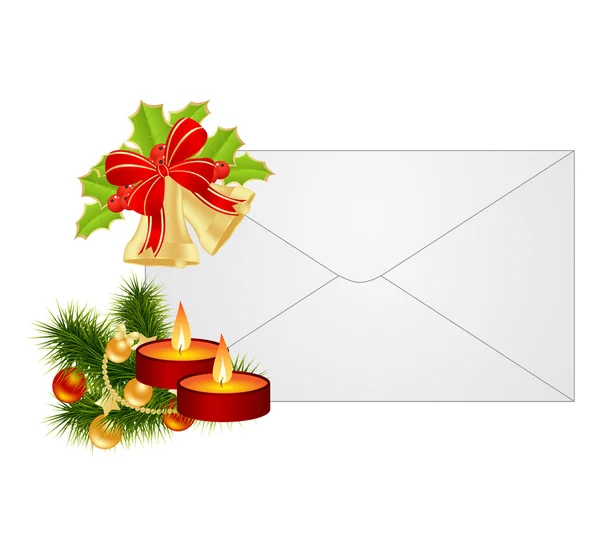 Weihnachtsbrief — Stockvektor